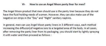 1 pack of Angel Moon Panty Liner